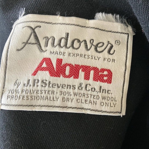 Fox Wers Philadelphia Andover Alnorna Coat Womens 12 Black Fur Collar Mid Length - Picture 11 of 12